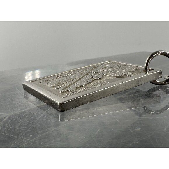 LOUIS VUITTON M65374 Porte Cles Jean Bag Charm Key Holder Metal Silver (K) - Picture 5 of 11